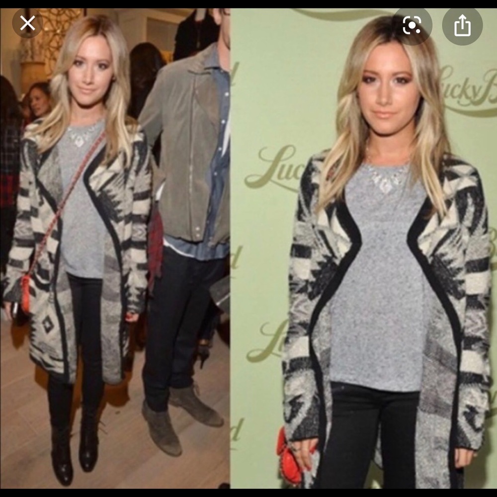 Lucky Brand girls Aztec sweater cardigan/jacket